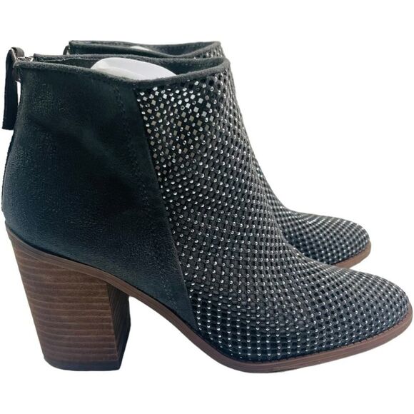 Madden Girl Mocha Gray and Silver Ankle Boots - Picture 1 of 9